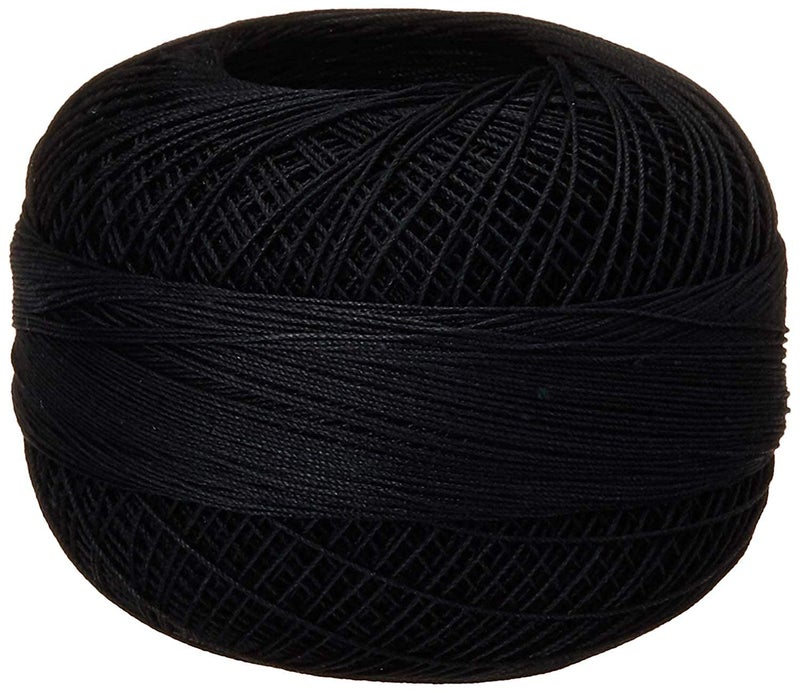 LIZBETH Handy Hands Lizbeth Cordonnet Cotton Size 20-Black - Image 1